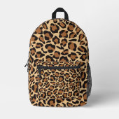 Leopard Seamless Pattern Bedrukte Rugzak (Voorkant)