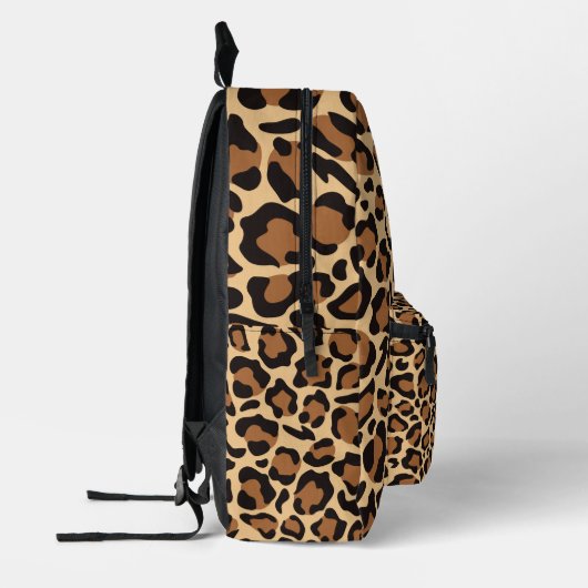 Leopard Seamless Pattern Bedrukte Rugzak (Links)