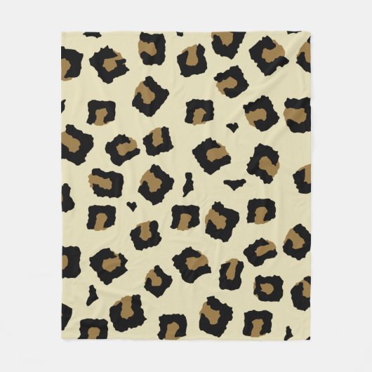 Leopard Seamless Pattern  Fleece Deken (Voorkant)