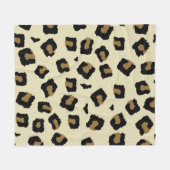 Leopard Seamless Pattern  Fleece Deken (Voorkant (Horizontaal))