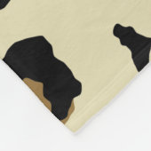 Leopard Seamless Pattern  Fleece Deken (Hoek)