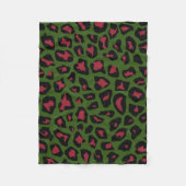 Leopard Seamless Pattern Fleece Deken (Voorkant)
