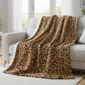 Leopard Seamless Pattern Fleece Deken