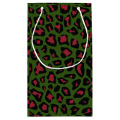 Leopard Seamless Pattern Klein Cadeauzakje (Achterkant)