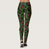 Leopard Seamless Pattern Leggings (Achterkant)
