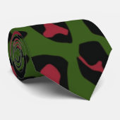 Leopard Seamless Pattern Stropdas (Opgerold)