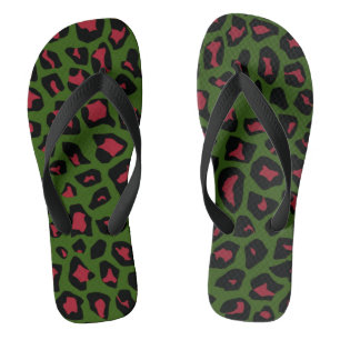 Leopard Seamless Pattern Teenslippers