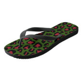 Leopard Seamless Pattern Teenslippers (Schuin)