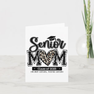 Leopard Senior Mom CL van 2025 Funny Mom Afstudere Kaart
