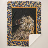 Leopard Sherpa Blanket Sherpa Deken (Voorkant)