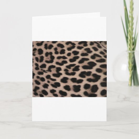 Leopard Skin achtergrond Kaart (Voorkant)