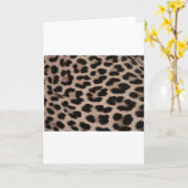 Leopard Skin achtergrond Kaart (Gele Bloem)