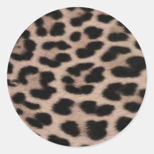 Leopard Skin achtergrond Ronde Sticker