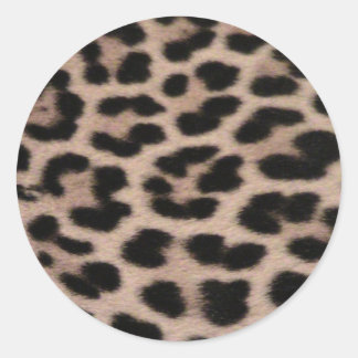 Leopard Skin achtergrond Ronde Sticker