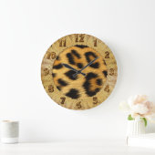 Leopard Skin Animal Print Grote Klok (Huis)
