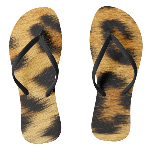 Leopard Skin Animal Print Teenslippers (Voetbed)