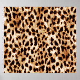 Leopard Skin, Authentiek Wildlife Patroon. Poster