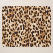 Leopard Skin, Authentiek Wildlife Patroon. Sherpa Deken (Voorkant (horizontaal))