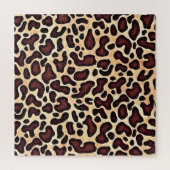Leopard Skin Brown Cream Pattern - Legpuzzel (Verticaal)