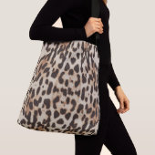 Leopard Skin Cross-Body Big Bag Crossbody Tas (Dichtbij)