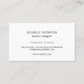 Leopard Skin | Mode Designer Visitekaartje (Achterkant)