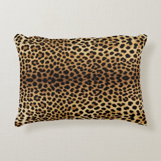 Leopard Skin Pattern Accent Kussen (Voorkant)