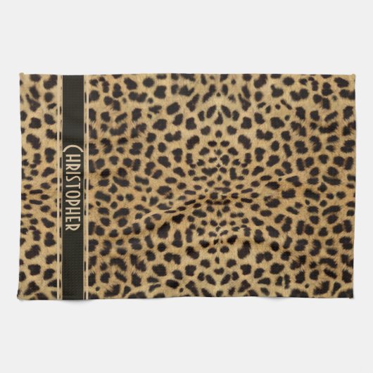 Leopard Skin Pattern Theedoek (Horizontaal)