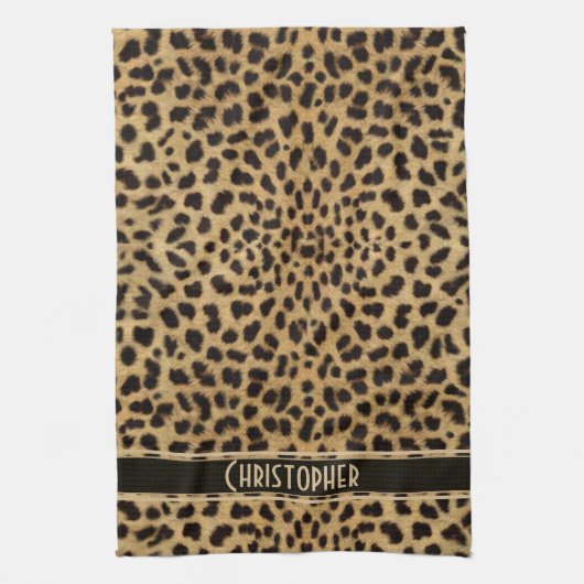 Leopard Skin Pattern Theedoek (Verticaal)
