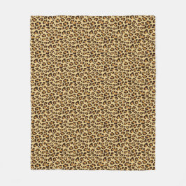 Leopard Skin Print Fleece Deken