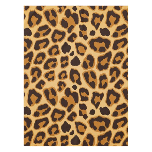Leopard Skin Print Patroon Tafelkleed (Voorkant)