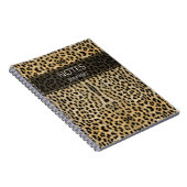 Leopard Skin Print Pattern Name Persoonlijk Notitieboek (Rechterzijde)