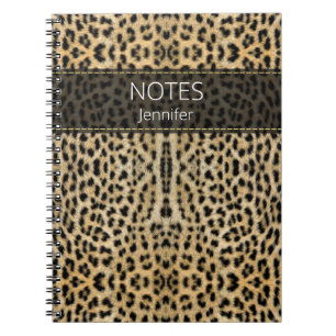 Leopard Skin Print Pattern Name Persoonlijk Notitieboek