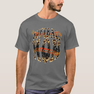 Leopard Softbal Speldag Moederdag Softbal Mo T-shirt