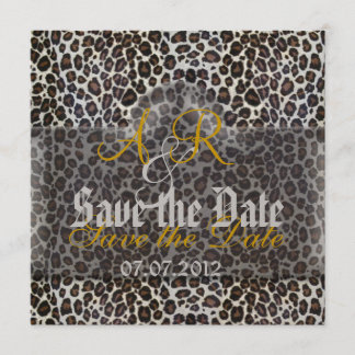 Leopard sparen de Datum Save The Date