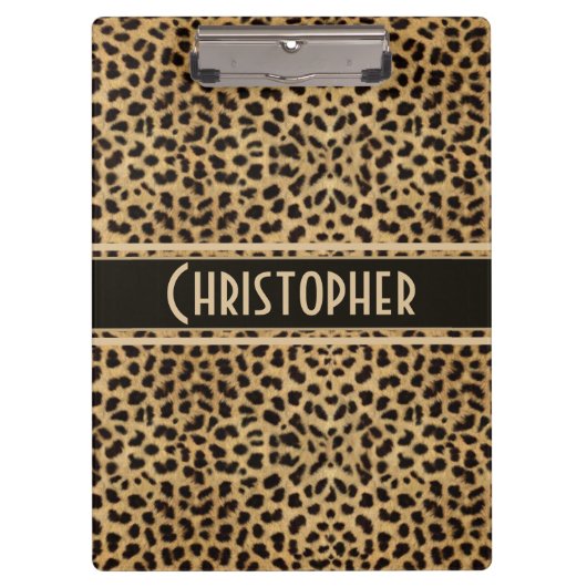Leopard Spot aan personaliseren Klembord (Voorkant)