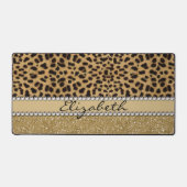 Léopard Spot Gold Glitter Rhinestone PHOTO PRINT (Recto)