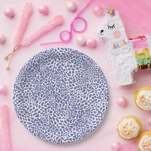 Leopard Spot Pattern Papieren Bordje (Feest)