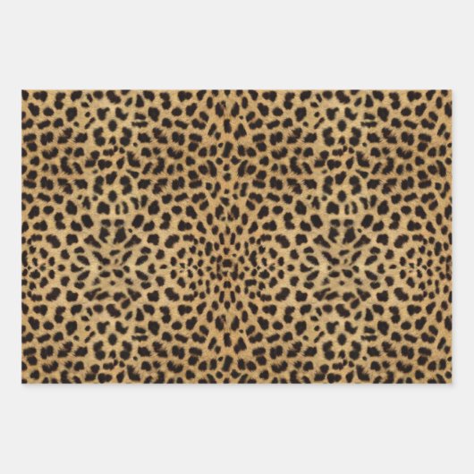Leopard Spot Pattern Print Inpakpapier Vel (Voorkant 3)