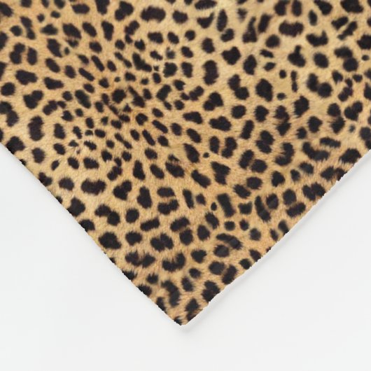 Leopard Spot Rhinestone Diamonds - Gepersonaliseer Fleece Deken (Hoek)