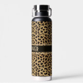 Leopard Spot Skin Print Personated Waterfles (Achterkant)