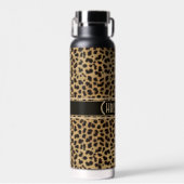 Leopard Spot Skin Print Personated Waterfles (Voorkant)