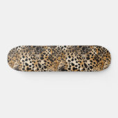 Leopard Spot Skin Print Skateboard (Horizontaal)