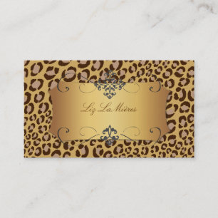 Leopard spots aux naturels / carte de visite