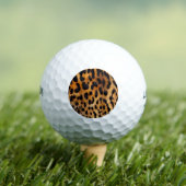 Leopard Spots Black Brown Wild Animal Fine Art Golfballen (Insitu Shirt)