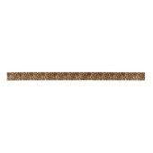 Leopard Spots Black Brown Wild Animal Fine Art Lint (Voorkant)
