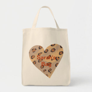 Leopard Spots Hart Gepersonaliseerde Tassen