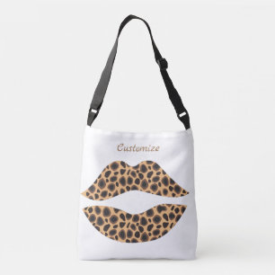 Leopard Spots Lipstick Kiss Thunder_Cove Crossbody Tas