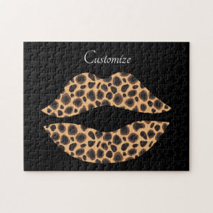 Leopard Spots Lipstick Kiss Thunder_Cove Legpuzzel