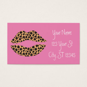 Leopard Spots Lipstick Kiss Thunder_Cove Visitekaartje