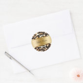 Leopard Spots Monogram Sticker Labels (Envelop)